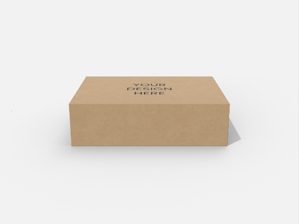 礼物包装盒厂家-提手孔四折边对盖盒设计结构图